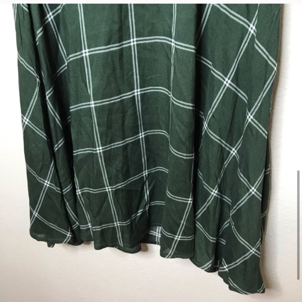 ⭐️Charlotte Russe Green plaid mini short dress